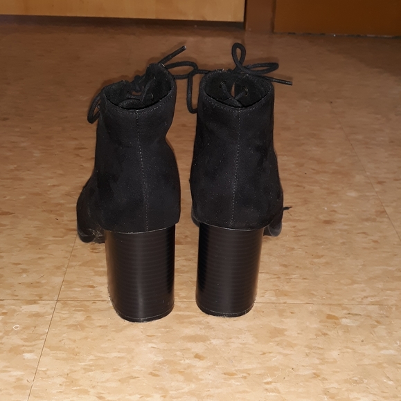 Vintage Velvet Leather Booties - Picture 3 of 3